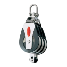 Ronstan 40mm Triple Block, Swivel Head, Becket- All Purpose