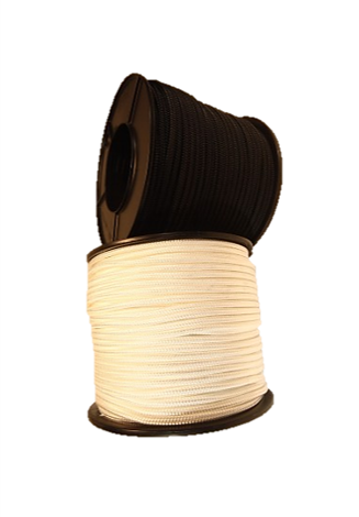 Double Braid Rope BLACK/WHITE
