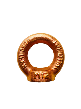 Eye Nut, Gold Zinc Dichromate Finish