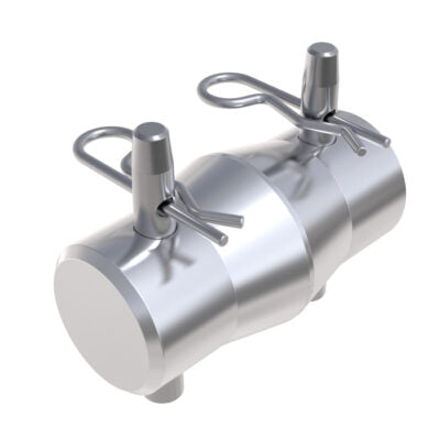 Conical Spigot Connectors with Pins and R-Clips