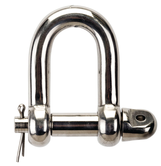 Stainless Steel Load Rated Cromox Safety D-Shackle with pin, WLL 1.55T