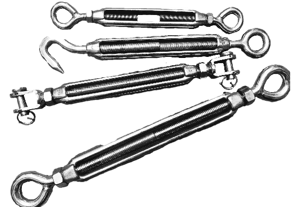 Stainless Steel Turnbuckles with lock nuts