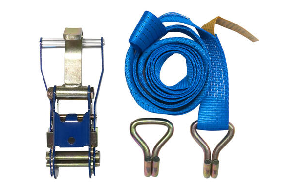 Vehicle Ratchet Tie Down LC 2000kg 50mm x 2.4m Double J Hook