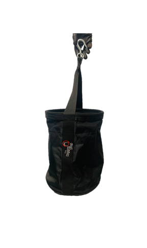 300mm dia. Black Round Chain Block Bag