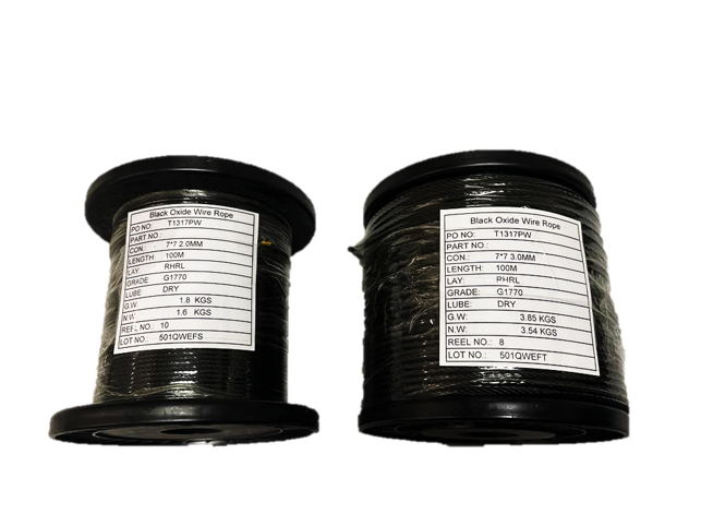 Reel Black Powder Coated Wires