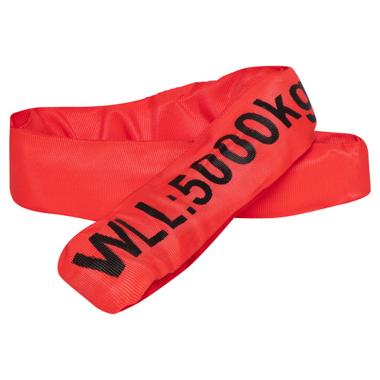 Polyester Round Slings 5.0T WLL Red 80mm width