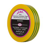 Le Mark PVC Electrical Tape 33m x 5 rolls per pack- EARTH