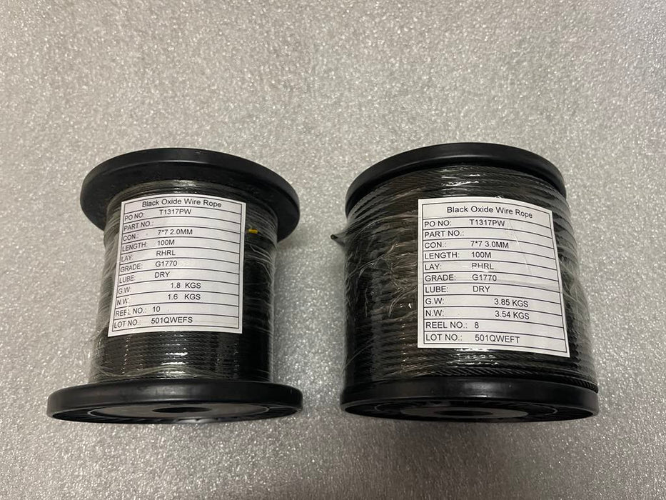 Reel Black Powder Coated Wires